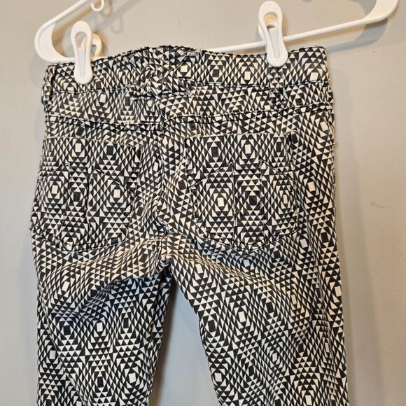 Tripp NYC Daang Goodman Skinny Jeans Geometric Distressed Juniors 1 Black White - Picture 6 of 12